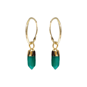 Cora Creole Mini Point Gold Vermeil Earrings