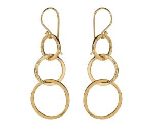 22 carat gold plated earrings