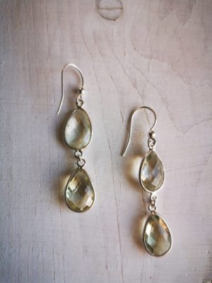 SEMI PRECIOUS DANGLE EARRINGS