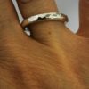 Handmade Chunky Hammered Silver Ring, Handmade Silver Ring, Gift for Her,