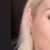 Gold Vermeil Earrings with Green Onyx