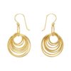 Multi Hoop Gold Plated Earrings